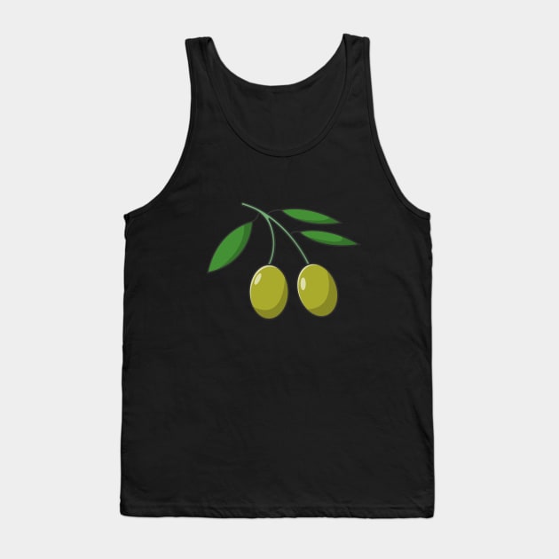 Olive Fruit Tank Top by KH Studio